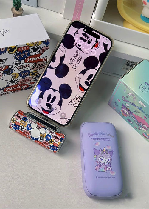 Pocket Type Kulit Power Bank 5000mAh Lebih dari 300 Kali Hidup Siklus