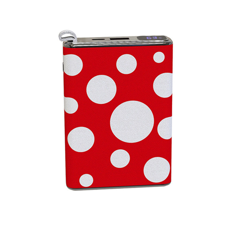 Red PD20W Power Bank Ultra Slim 10000mah Pocket Mini Type Shell Kulit