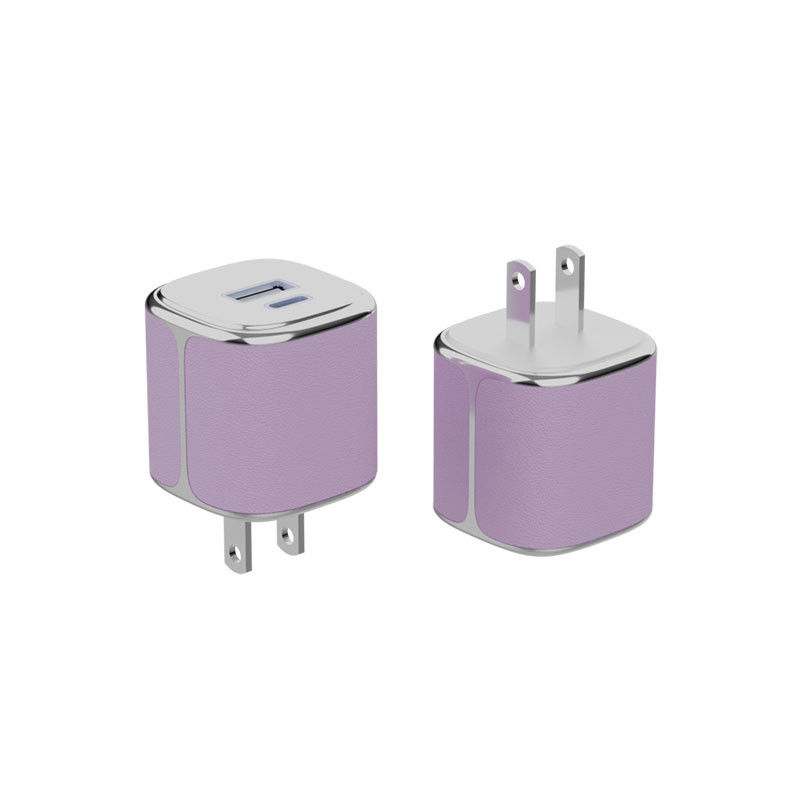 GaN Type C Wall Charger PD 35W Dual USB C Wall Charger Dengan Plat Elektro